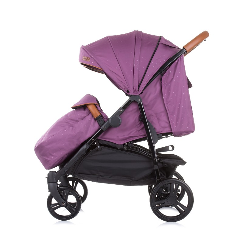 καρότσι Διδύμων Passo Doble lilac/platinum