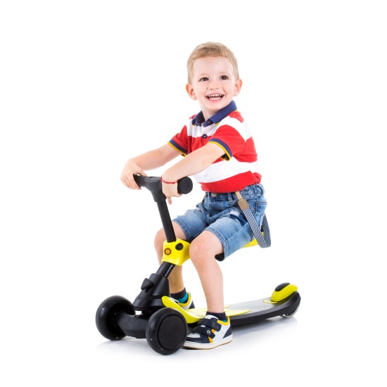Kids toy 2in1 scooter/ride on X-PRESS yellow Kids toy 2in1 scooter/ride on X-PRESS yellow