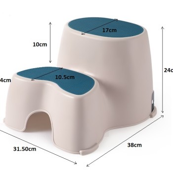 Platform and stool "BabyUp2" navy