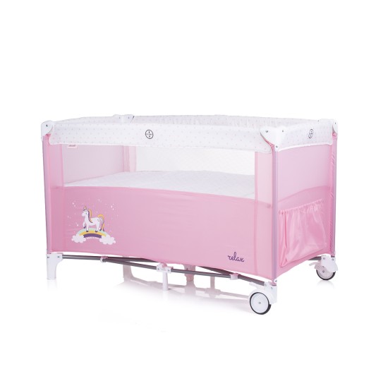 Λίκνο με Πτυσσόμενη Πλευρά - Relax rose water 125-65-77