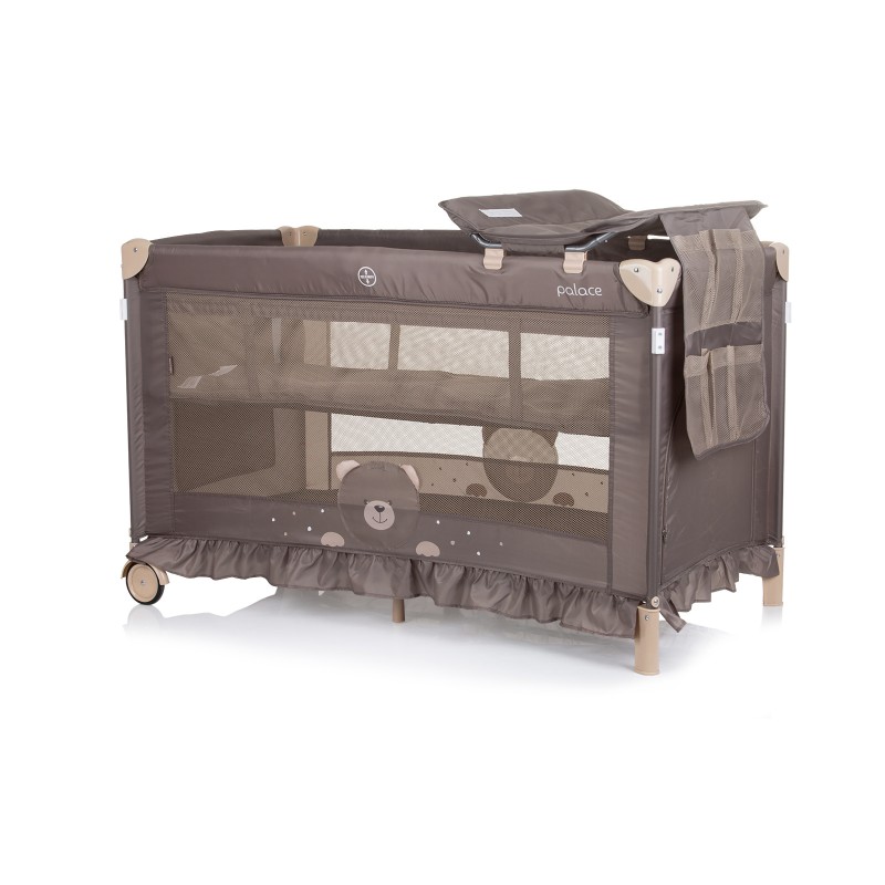 Πτυσσόμενο Παρκοκρέβατο με Κουνουπιέρα - Palace Bear beige