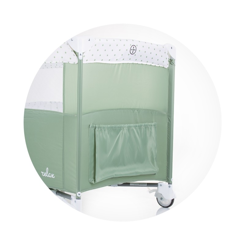 Λίκνο με Πτυσσόμενη Πλευρά - Relax aloe 125-65-77