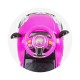 Ride on car with handle and canopy Super Car pink