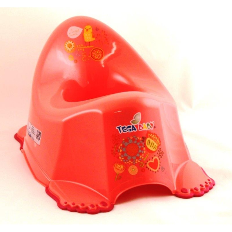 Baby anti-slip potty Folk peach