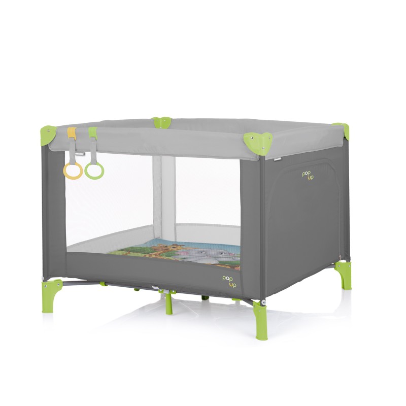 Παρκοκρέβατο Pop Up Jungle grey