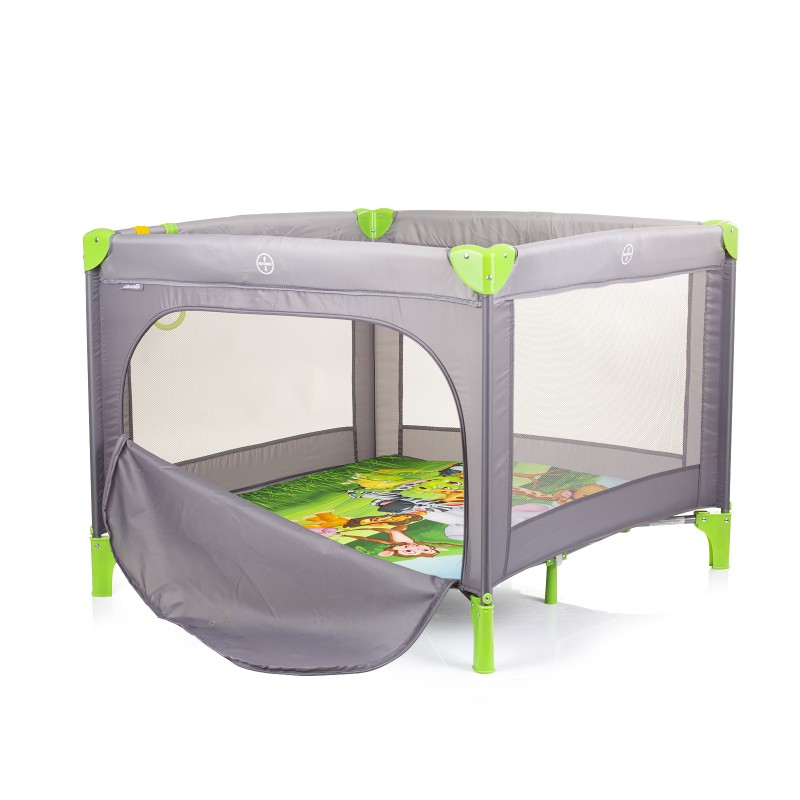 Παρκοκρέβατο Pop Up Jungle grey