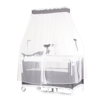 Λίκνο - Παρκοκρέβατο με Πτυσσόμενη Πλευρά - Palace Dino grey