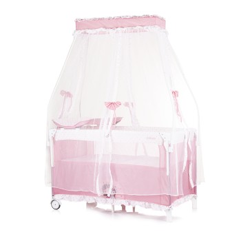 Λίκνο - Παρκοκρέβατο με Πτυσσόμενη Πλευρά - Palace Princess pink