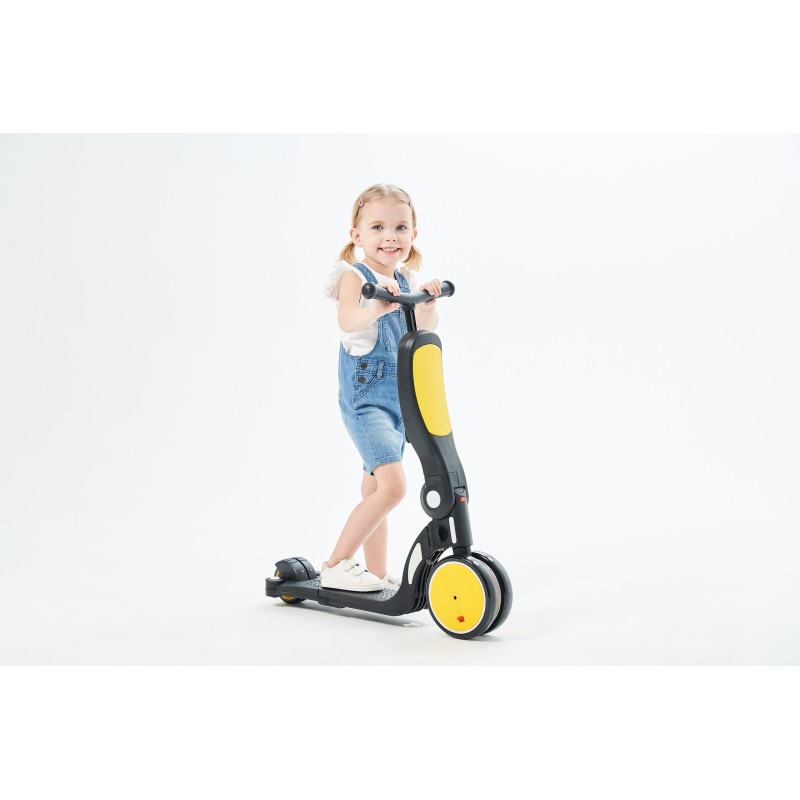Πατίνι 4 σε 1 σκούτερ/τρίκυκλο/ισορροπία/οδήγηση ALL RIDE yellow