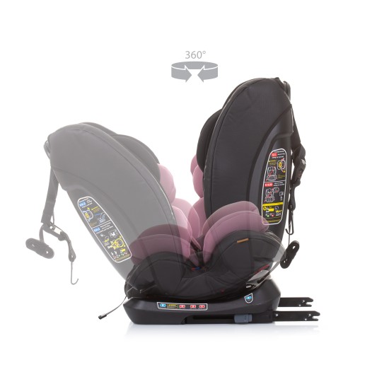 Κάθισμα Αυτοκινήτου - 360 ISOFIX 0+,I,II,III Techno rose water Κάθισμα Αυτοκινήτου - 360 ISOFIX 0+,I,II,III Techno rose water