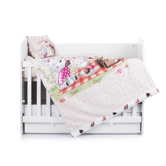 Beding set 5 pc. /Sheet, pillow case, pillow, duvet and duvet cover/ friends