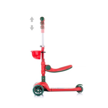 Scooter w/ music "Neo Rider" red