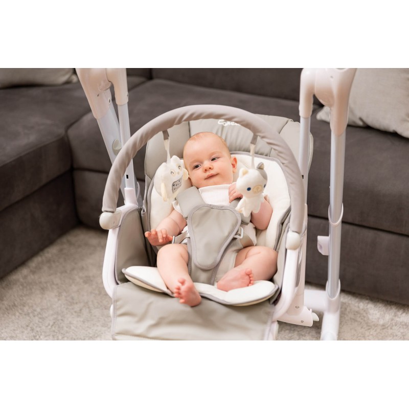 Καρεκλάκι Φαγητού +Ρηλάξ 3 σε 1 -  Indigo Ceretero - Grey