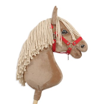 The adjustable halter for Hobby Horse A3 - red