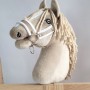 The adjustable halter for Hobby Horse A3 - beige with white furry