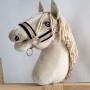 Καπίστρι από Ιμάντα Ρυθμιζόμενο για Hobby Horse A3 - beige με Μαύρη Γούνα