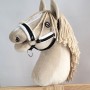 The adjustable halter for Hobby Horse A3 - black with white furry