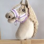 The adjustable halter for Hobby Horse A3 - purple with white furry