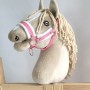 The adjustable halter for Hobby Horse A3 - pink with white furry