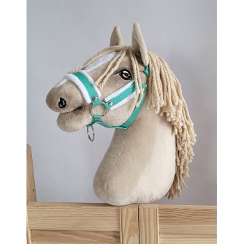 The adjustable halter for Hobby Horse A3 - mint with white furry