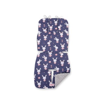 Double-sided cart insert BOBONO - rabbits navy blue/gray