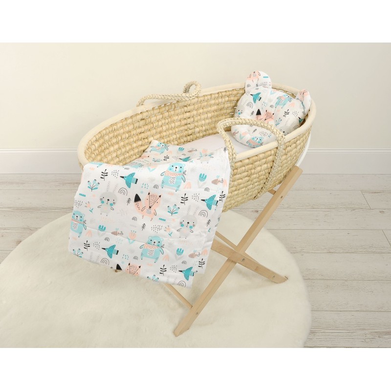 Duvet with pillow Teddy - 2pcs set - blue teddy bears