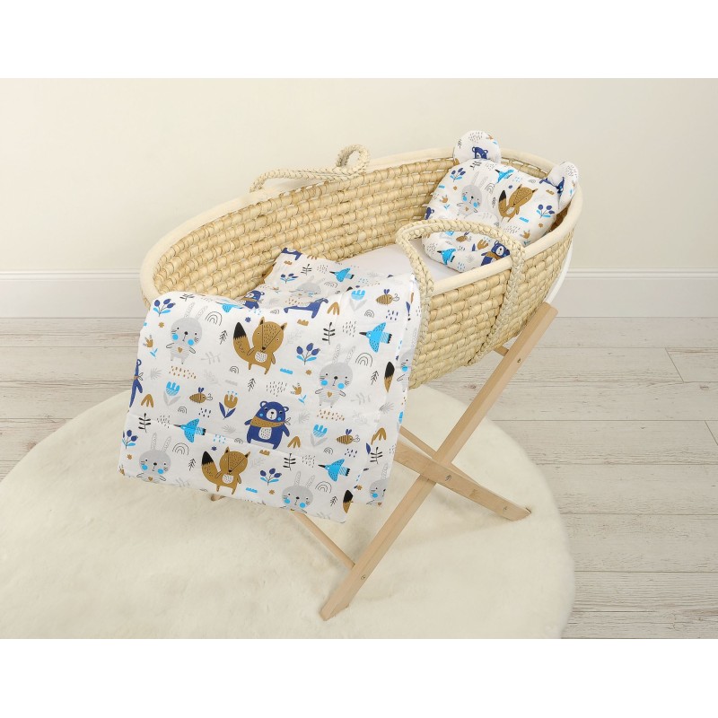 Duvet with pillow Teddy - 2pcs set - navy blue bears