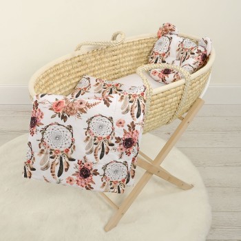 Duvet with pillow Teddy - 2pcs set - flower dream catchers