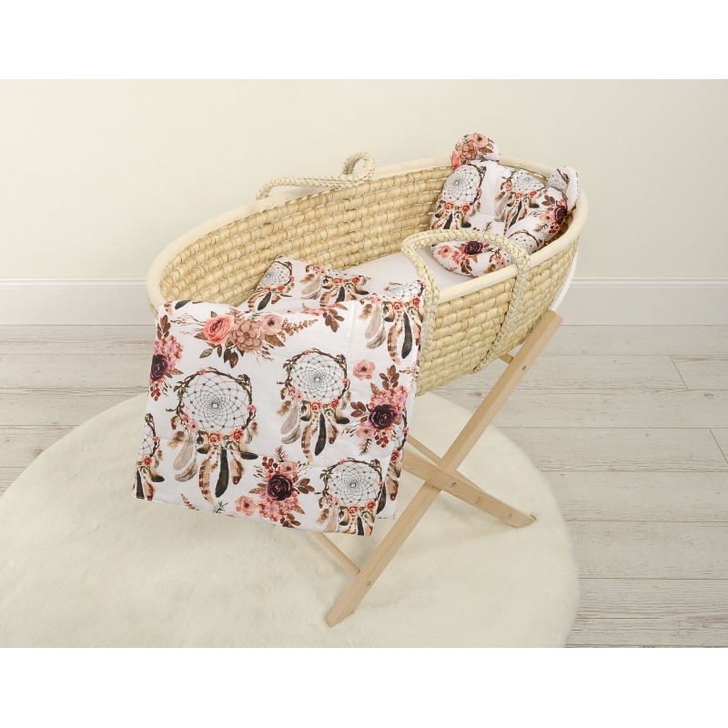 Duvet with pillow Teddy - 2pcs set - flower dream catchers