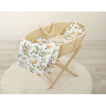 Duvet with pillow Teddy - 2pcs set -  woodland green