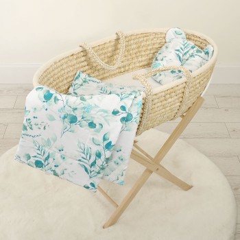 Duvet with pillow Teddy - 2pcs set -  eucaliptus mint