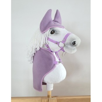 Σετ Αξεσουάρ για Hobby Horse A3: Fleece Κουβέρτα και Ωτοασπίδες - violet