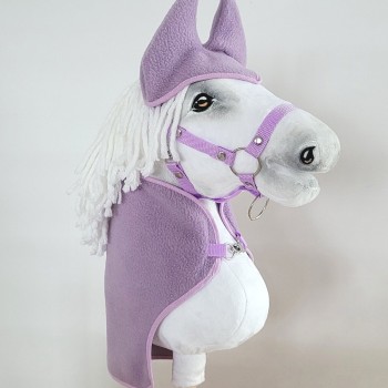 Σετ Αξεσουάρ για Hobby Horse A3: Fleece Κουβέρτα και Ωτοασπίδες - violet