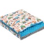 Set: Double-sided blanket minky + pillow- construction site