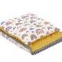 Set: Double-sided blanket minky + pillow- rainbow