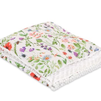 Set: Double-sided blanket minky + pillow- Meadow