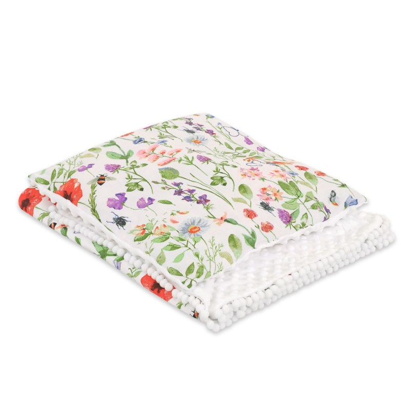 Set: Double-sided blanket minky + pillow- Meadow