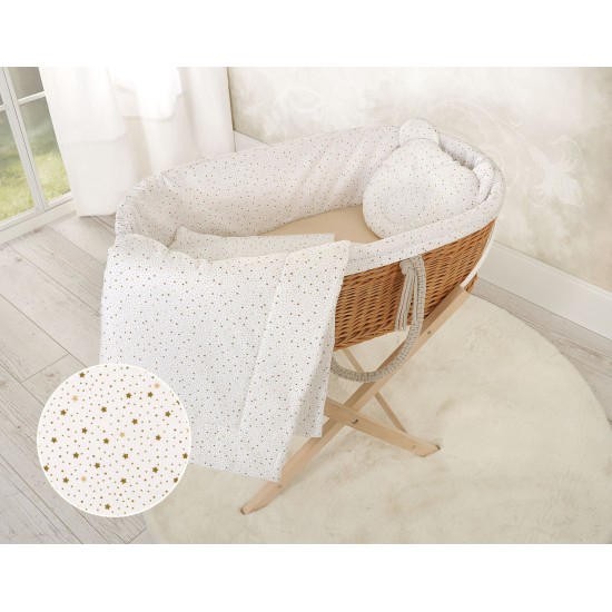 Duvet with pillow Teddy - 2pcs set - mini gold stars Duvet with pillow Teddy - 2pcs set - mini gold stars