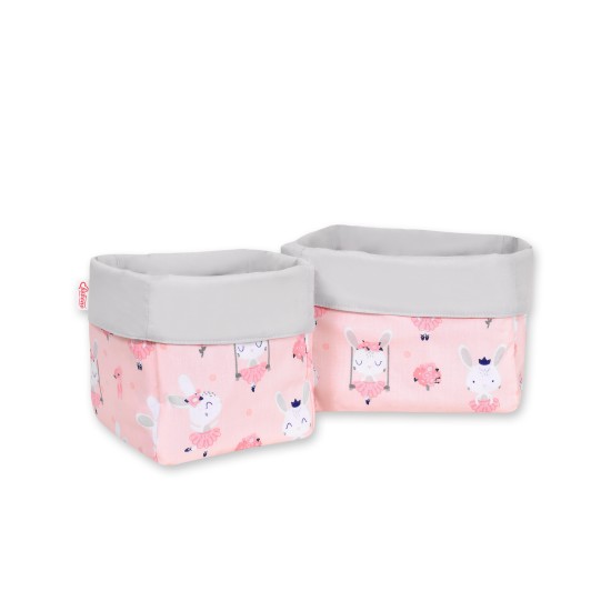 Set of 2 storage baskets - ballerinas pink/powder pink Set of 2 storage baskets - ballerinas pink/powder pink