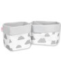 Set of 2 storage baskets - clouds gray/gray