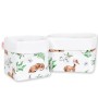Set of 2 storage baskets - white deer