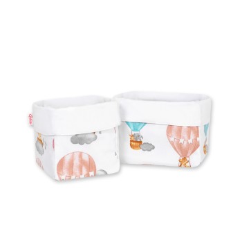 Set of 2 storage baskets - colorful balloons