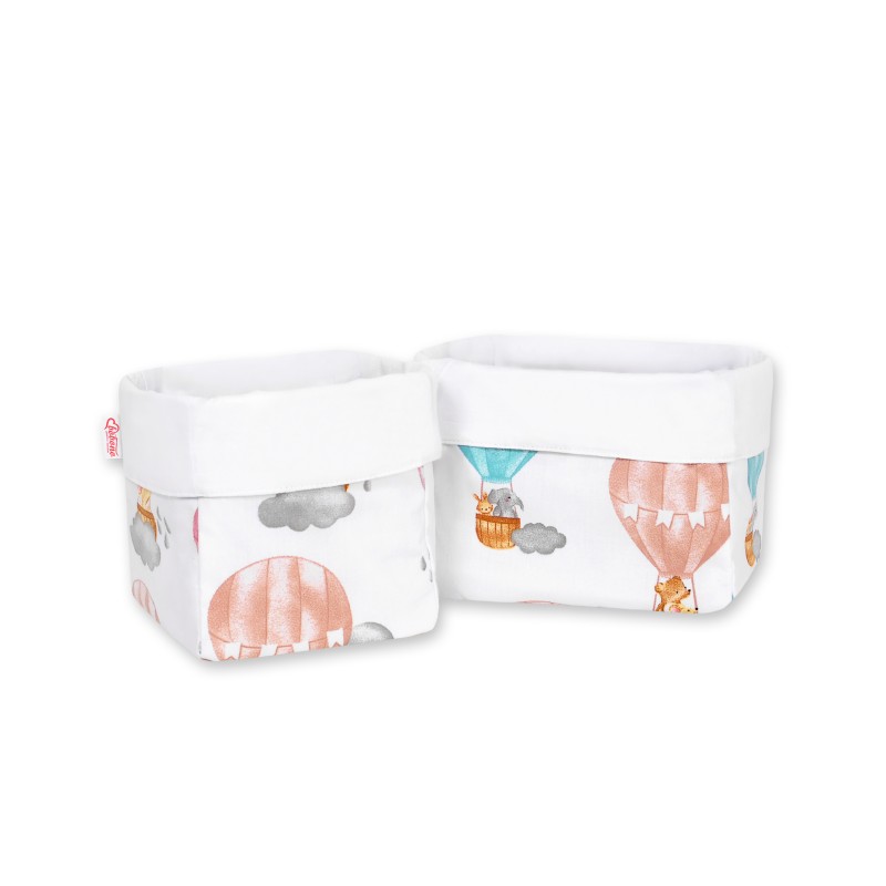Set of 2 storage baskets - colorful balloons