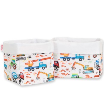 Set of 2 storage baskets - Construction site