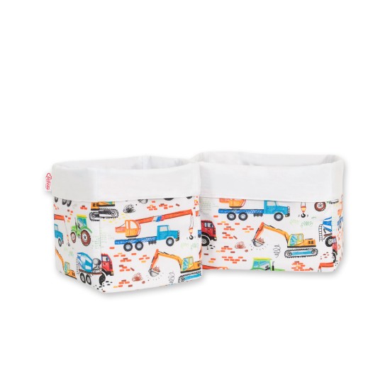 Set of 2 storage baskets - Construction site Set of 2 storage baskets - Construction site