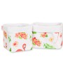Set of 2 storage baskets - Coral flamingos