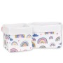 Set of 2 storage baskets - Rainbow