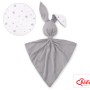 Cuddly rabbit double-sided -mini gray stars