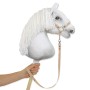 Tether for hobby horse made of webbing tape - beige
