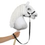 Tether for hobby horse made of webbing tape - black
